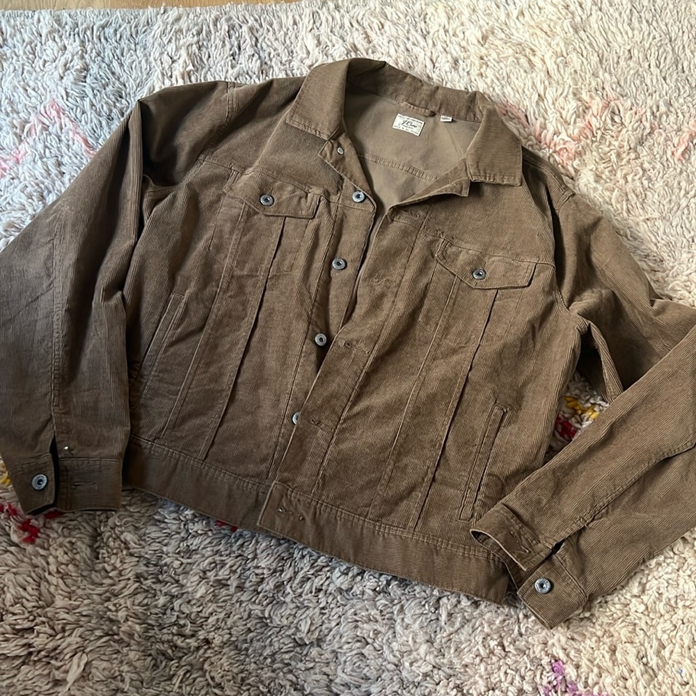 J Crew XL brown/camel corduroy jacket.